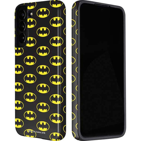 DC Comics Batman Logo Pattern Galaxy S22 Pro Case