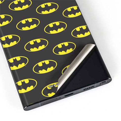DC Comics Batman Logo Pattern Galaxy S22 Ultra Skin