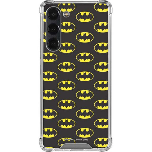 DC Comics Batman Logo Pattern Galaxy S23 Plus Clear Case