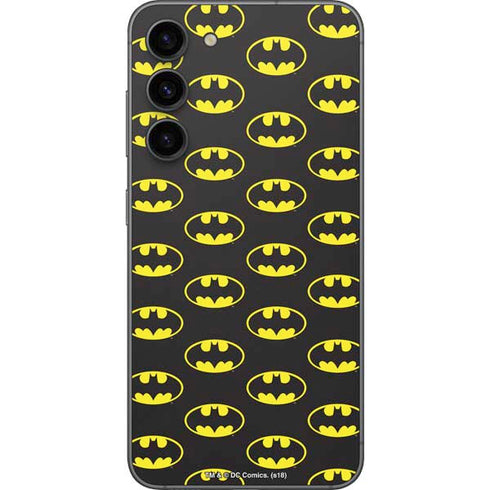 DC Comics Batman Logo Pattern Galaxy S23 Plus Skin