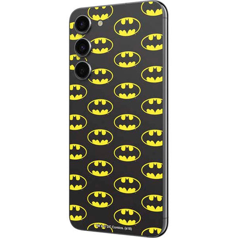 DC Comics Batman Logo Pattern Galaxy S23 Plus Skin