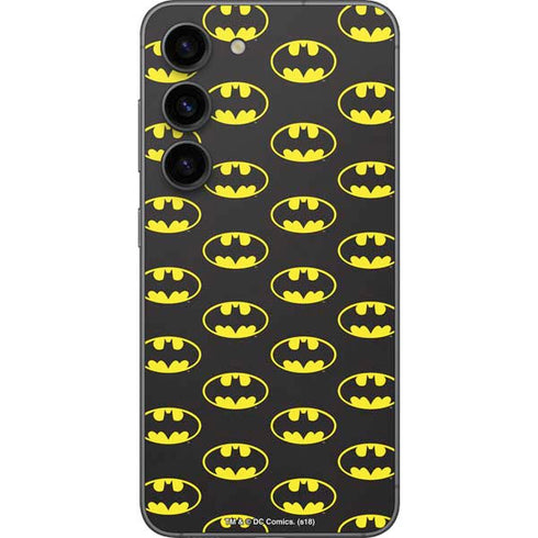 DC Comics Batman Logo Pattern Galaxy S23 Skin