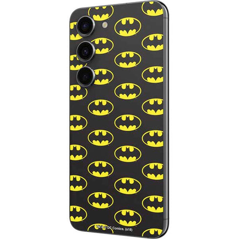 DC Comics Batman Logo Pattern Galaxy S23 Skin