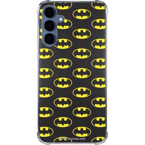 DC Comics Batman Logo All Over Print Galaxy S24 Clear Case