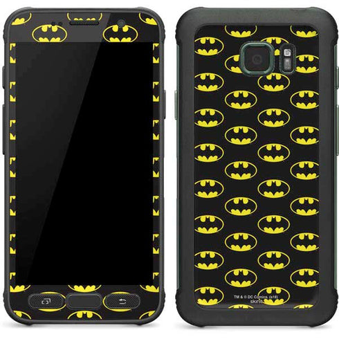 DC Comics Batman Logo Pattern Galaxy S7 Active Skin