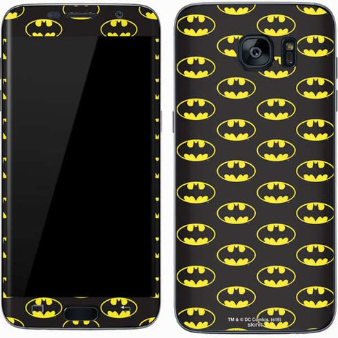 DC Comics Batman Logo Pattern Galaxy S7 Skin