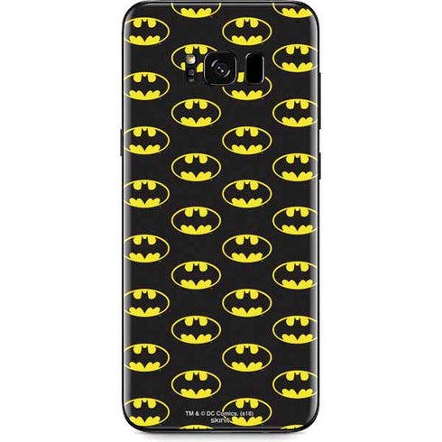 DC Comics Batman Logo Pattern Galaxy S8 Plus Skin