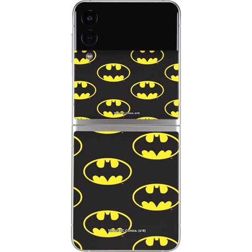 DC Comics Batman Logo Pattern Galaxy Z Flip3 5G Skin