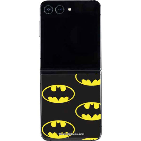DC Comics Batman Logo All Over Print Galaxy Z Flip5 5G Skin