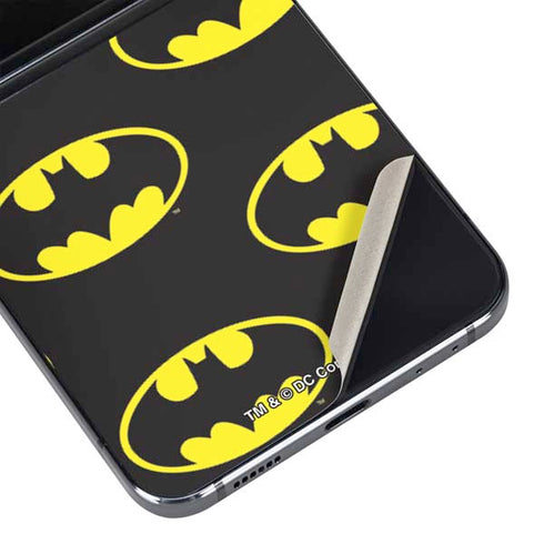 DC Comics Batman Logo All Over Print Galaxy Z Flip5 5G Skin