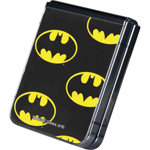 DC Comics Batman Logo All Over Print Galaxy Z Flip5 5G Skin