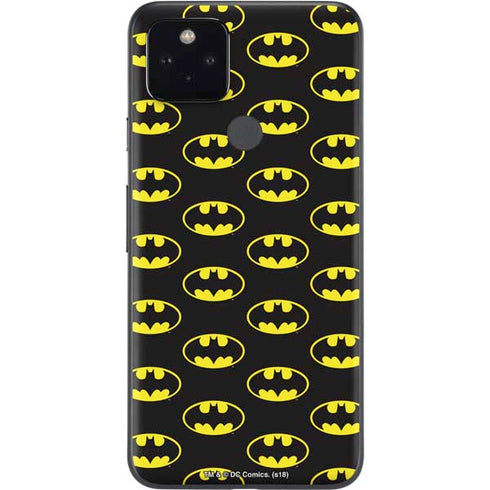 DC Comics Batman Logo Pattern Google Pixel 5a Skin