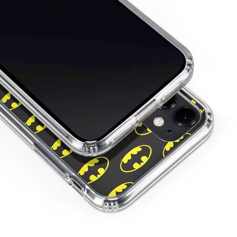 DC Comics Batman Logo All Over Print iPhone 11 Clear Case