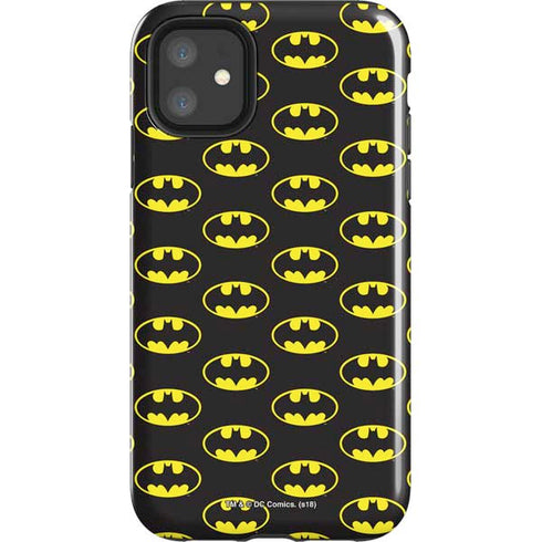 DC Comics Batman Logo Pattern iPhone 11 Impact Case