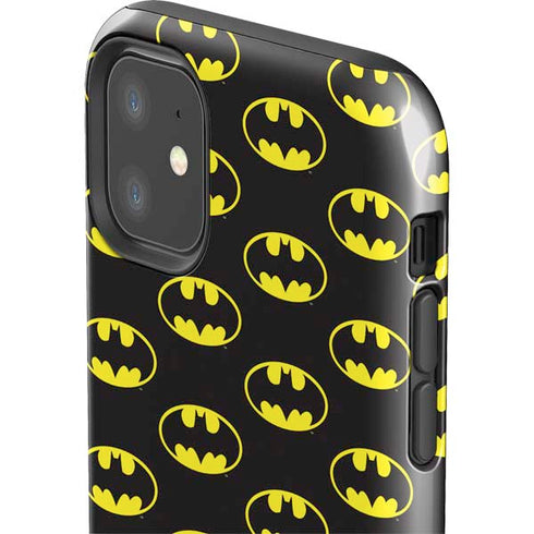 DC Comics Batman Logo Pattern iPhone 11 Impact Case