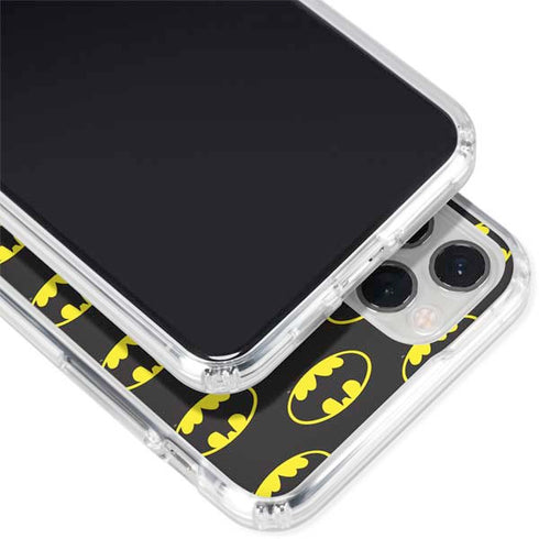 DC Comics Batman Logo All Over Print iPhone 11 Pro Clear Case