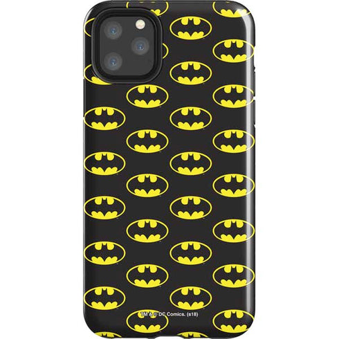 DC Comics Batman Logo Pattern iPhone 11 Pro Max Impact Case