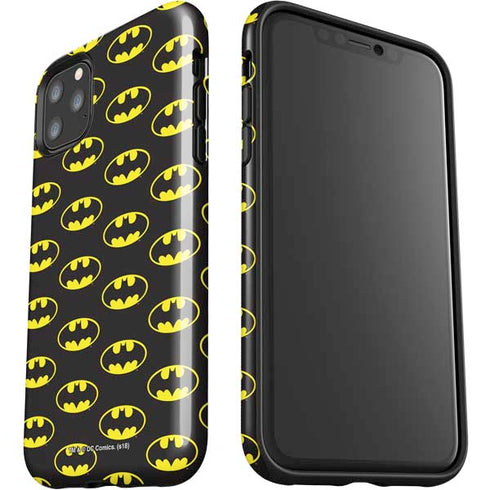 DC Comics Batman Logo Pattern iPhone 11 Pro Max Impact Case