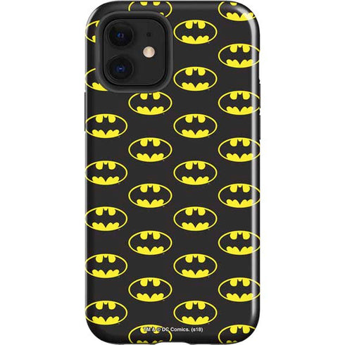 DC Comics Batman Logo Pattern iPhone 12 Impact Case