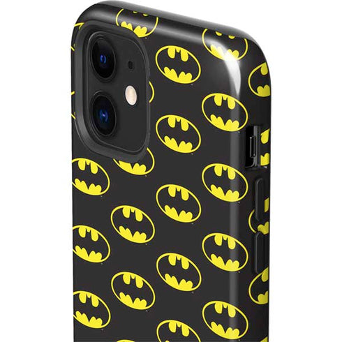 DC Comics Batman Logo Pattern iPhone 12 Impact Case