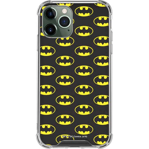 DC Comics Batman Logo Pattern iPhone 12 Pro Max Clear Case