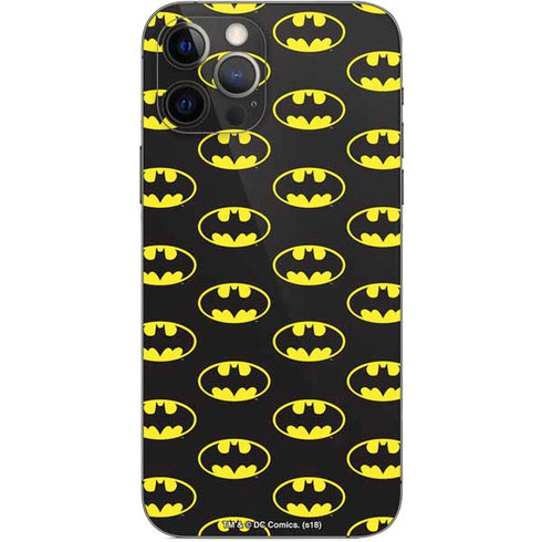 DC Comics Batman Logo Pattern iPhone 12 Pro Skin