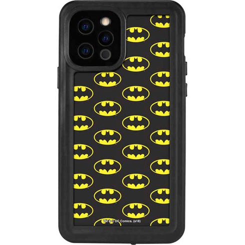 DC Comics Batman Logo Pattern iPhone 12 Pro Waterproof Case