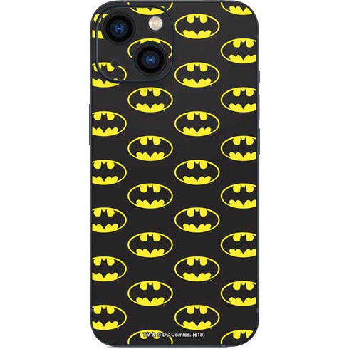 DC Comics Batman Logo Pattern iPhone 13 Mini Skin