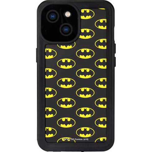 DC Comics Batman Logo Pattern iPhone 13 Mini Waterproof Case