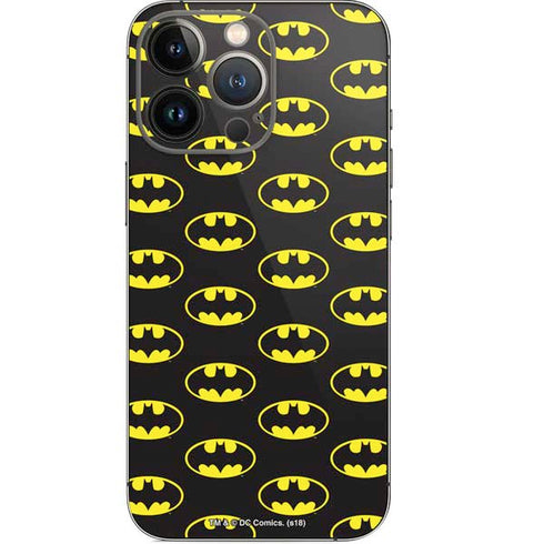 DC Comics Batman Logo Pattern iPhone 13 Pro Skin