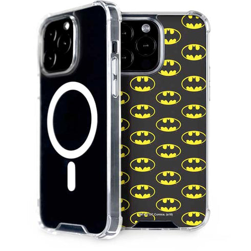 DC Comics Batman Logo All Over Print iPhone 15 Pro Max MagSafe Case