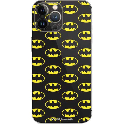 DC Comics Batman Logo Pattern iPhone 14 Pro Max Skin