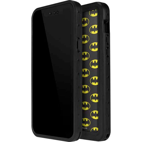 DC Comics Batman Logo Pattern iPhone 14 Pro Waterproof Case