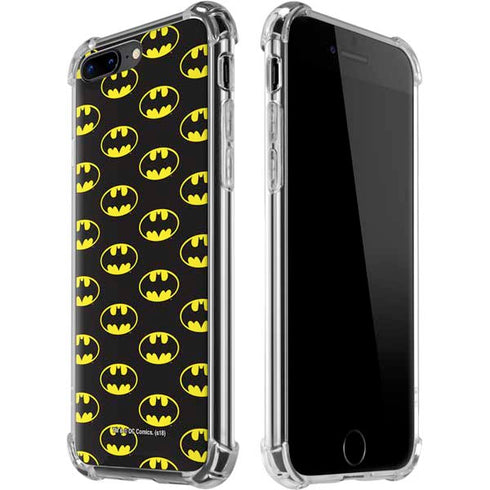 DC Comics Batman Logo All Over Print iPhone 7/8 Plus Clear Case