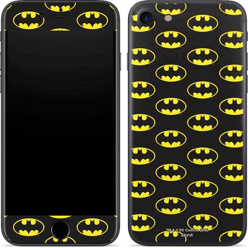 DC Comics Batman Logo Pattern iPhone 8 Skin