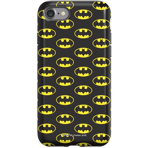 DC Comics Batman Logo Pattern iPhone SE (2nd & 3rd Gen) Pro Case