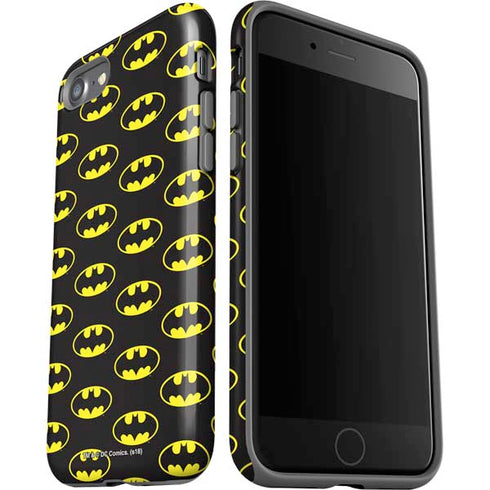 DC Comics Batman Logo Pattern iPhone SE (2nd & 3rd Gen) Pro Case