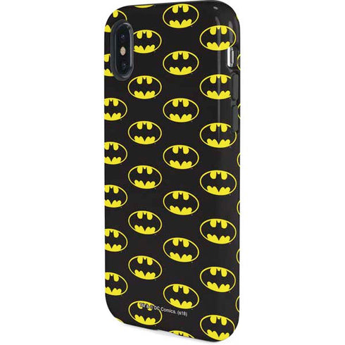 DC Comics Batman Logo Pattern iPhone X Pro Case