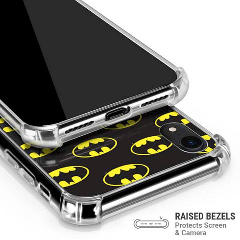 DC Comics Batman Logo All Over Print iPhone XR Clear Case