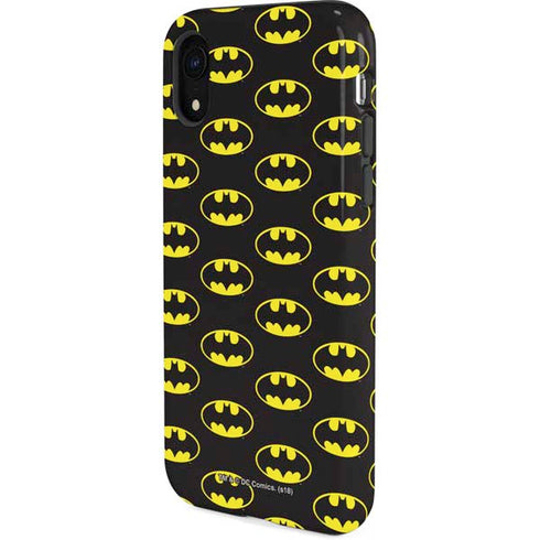 DC Comics Batman Logo Pattern iPhone XR Pro Case