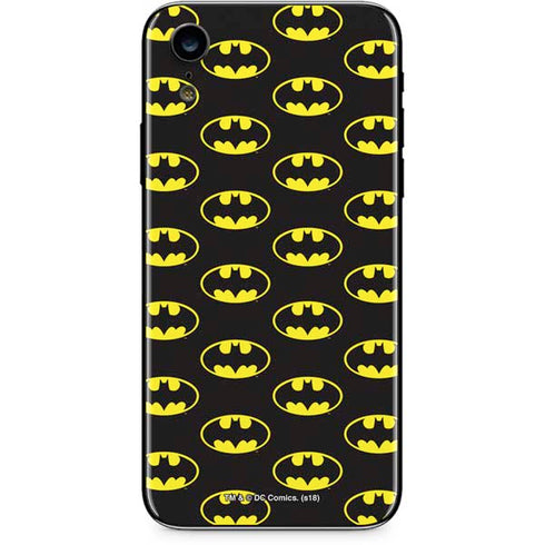 DC Comics Batman Logo Pattern iPhone XR Skin
