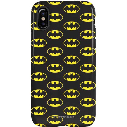 DC Comics Batman Logo Pattern iPhone XS Pro Case