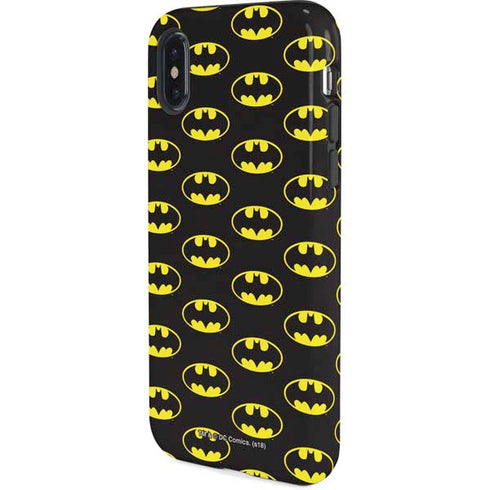 DC Comics Batman Logo Pattern iPhone XS Pro Case