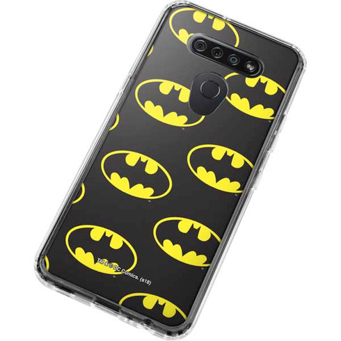 DC Comics Batman Logo All Over Print LG K51/Q51 Clear Case