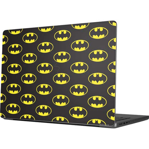 DC Comics Batman Logo All Over Print MacBook Pro 14in (2021-24) Skin