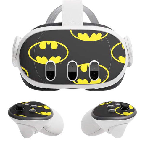 DC Comics Batman Logo All Over Print Meta Quest 3 Skin