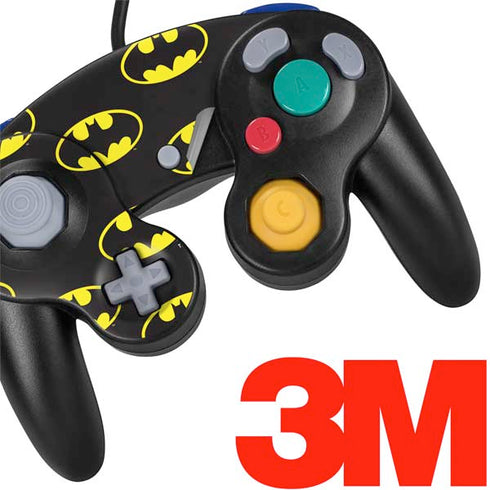 DC Comics Batman Logo Pattern Nintendo GameCube Controller Skin