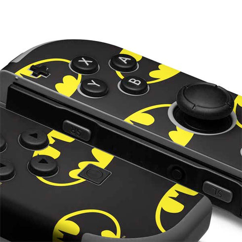 DC Comics Batman Logo Pattern Nintendo Joy-Con (L/R) Controller Skin