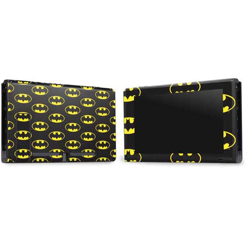 DC Comics Batman Logo Pattern Nintendo Switch Bundle Skin