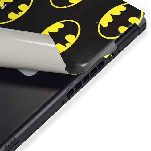 DC Comics Batman Logo Pattern Nintendo Switch Bundle Skin